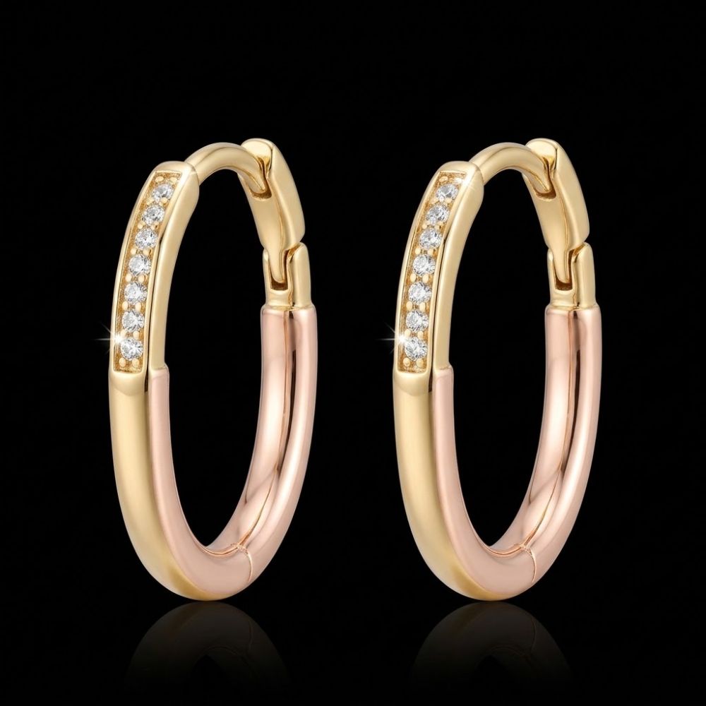 creolen oval roségold