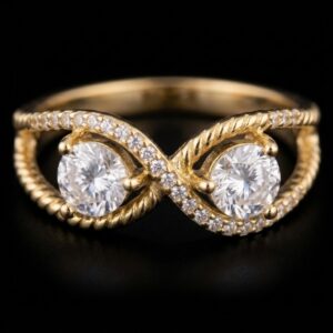 Infinity Ring Gold kaufen – Zirkonia, Nickelfrei