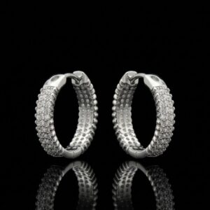 Mini Creolen Zirkonia Silber