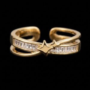 Star Ring Gold kaufen – Zirkonia, Nickelfrei